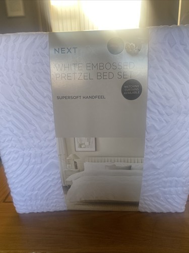 Bran new next white embossed - next,