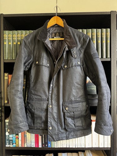 Barbour duke navy waxed - waxed, jacket