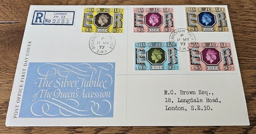 1977 fdc silver jubilee - fdc,