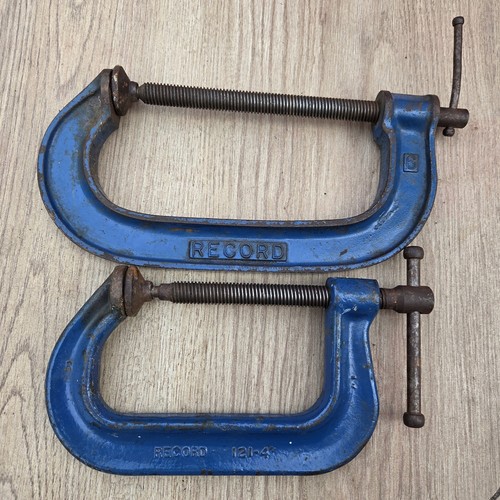 Vintage pair record clamps - pair, /