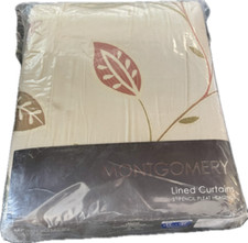 Montgomery Pencil Pleat Curtains Floral Stripe Lined