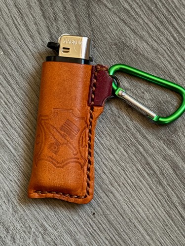 Hancrafted leather lighter - leather,