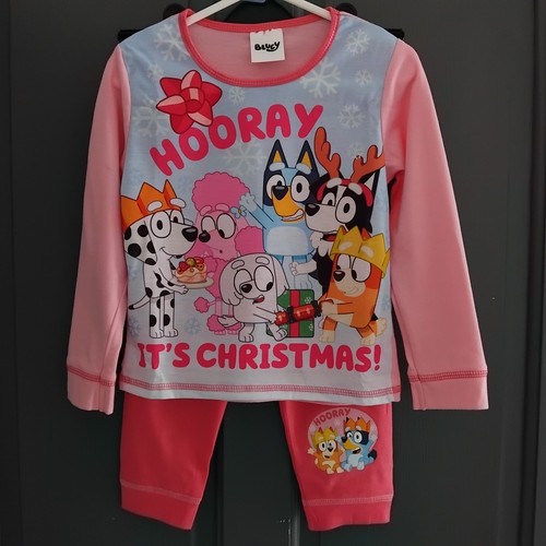 Bluey christmas pink - christmas, pyjamas