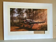 FW190 fighter aviation art Print Timber Wolf  by Nicolas Trudgian damaged