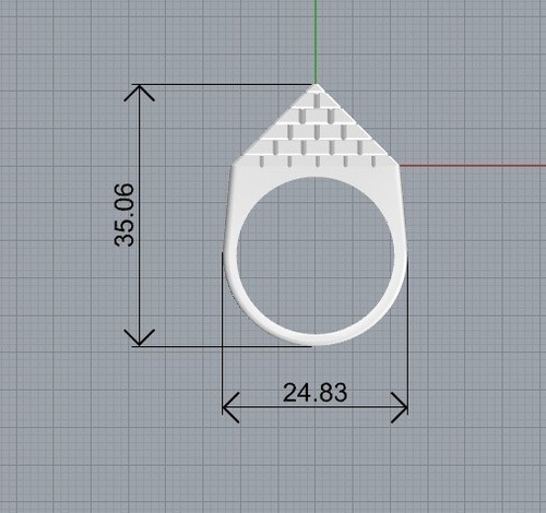 Pyramid ring wax patterns - pyramid,