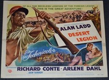 Desert Legion Starring Alan Ladd, Richard Conte, Arlene Dahl