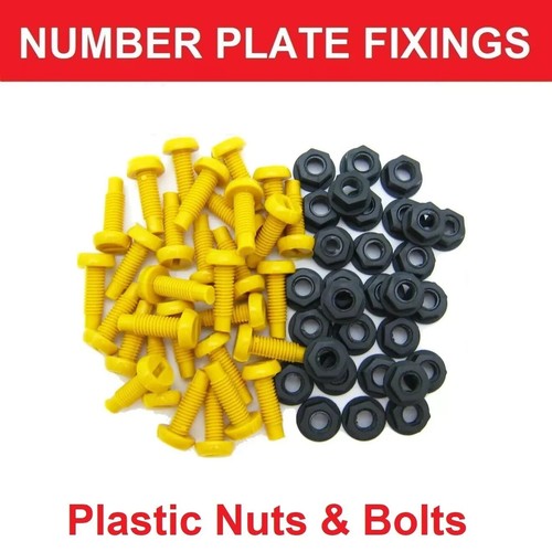 Yellow plastic number - number, plate