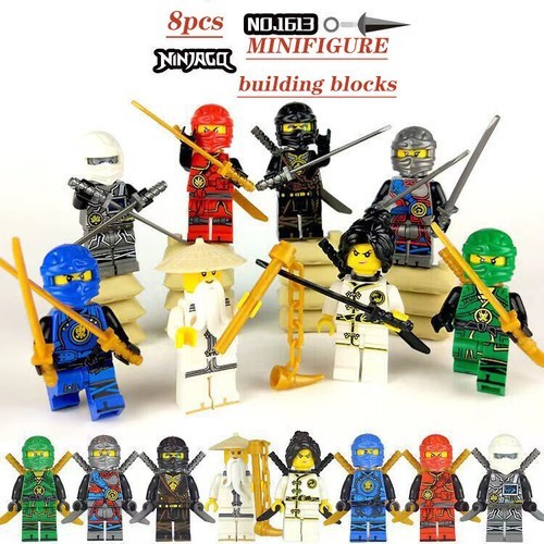 8pcs minifigure ninjago master - 8pcs,