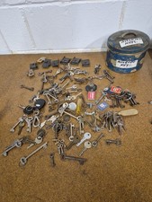 Vintage Keys Locks Assorted Mixed Used