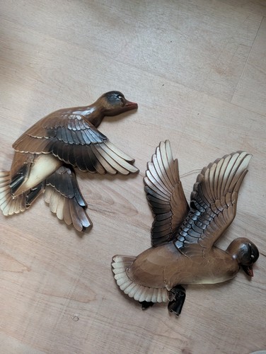 Vtg flying mallard duck - mallard, wall