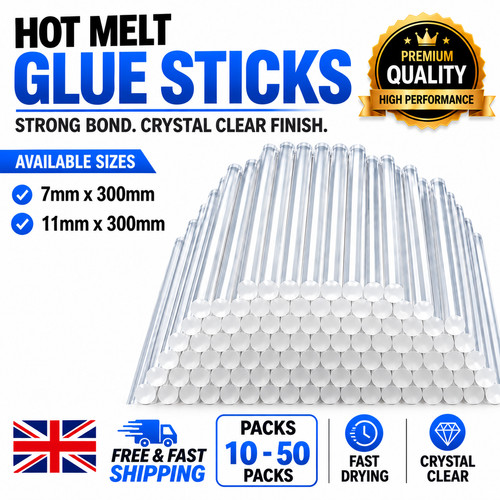 Hot melt glue gun - hot, sticks