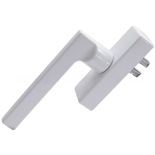 White casement window handle - white,
