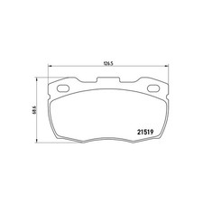 BREMBO P 44 015 Brake Pads Set