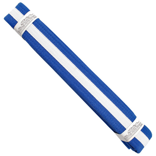 White stripe colour karate - white,