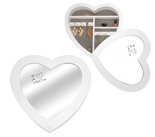 Heart Shaped Wooden Mirror