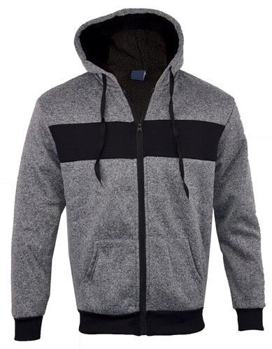Mens hooded sherpa - mens, lined