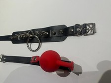 Sexy Red rubber mouth ball gag