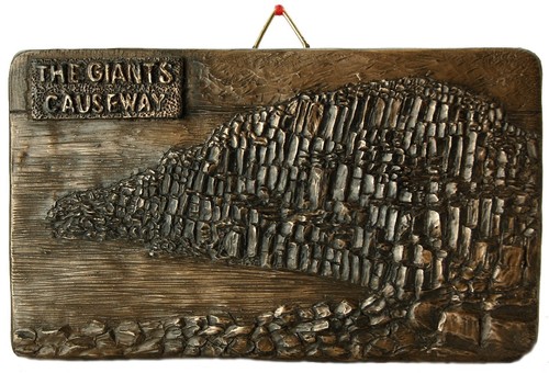 Bronze giants causeway plaque - bronze,