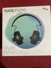 Nura Nuraphone Over Ear Bluetooth Headphones Black Great Condition, Box + Pouch