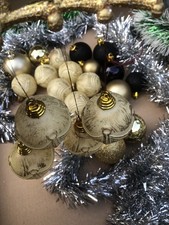 Xmas Baubles Shabby Chic Effect Baubles