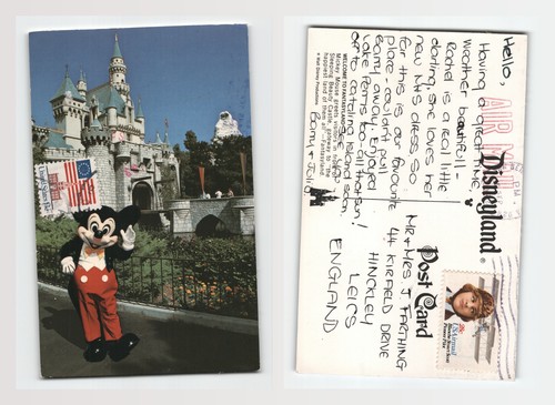 Postcard disneyland sleeping - disneyland,