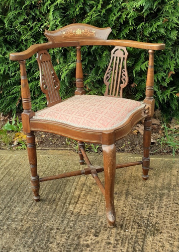 Edwardian inlaid mahogany - edwardian,