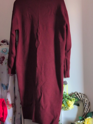 Burgundy red jumper - dress, size