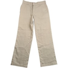 Dickies Trousers 30 Waist Men's Beige Cotton Vintage Work Wear 874 Original Fit