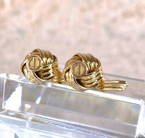 Vintage dunhill cufflinks - vintage, gold