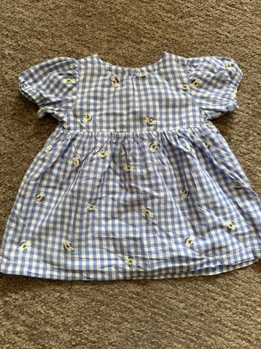 Bumblebee blue checkered - checkered, dress