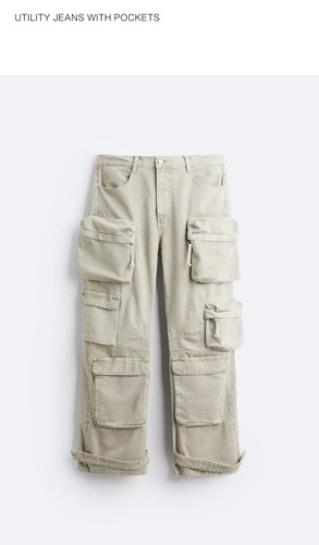 Brand new mens cream relaxed - new,