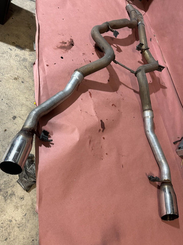 Straight pipe exhaust muffler - pipe,