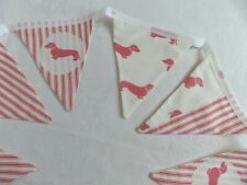 Bunting Dachshund Sausage Emily Bond 2m Lined Ideal Gift Decoration Red Pink