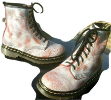 Dr Martens 1460 orange white boots UK 4 EU 37 Made in England