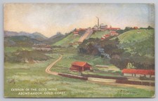 Gold Coast Postcard Gold Mine Abontiakoon Tarkwa Tuck Oilette Cheesman c1924