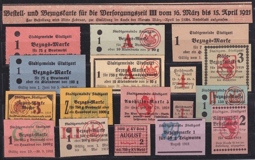 Württemberg lot food coupons - württemberg,