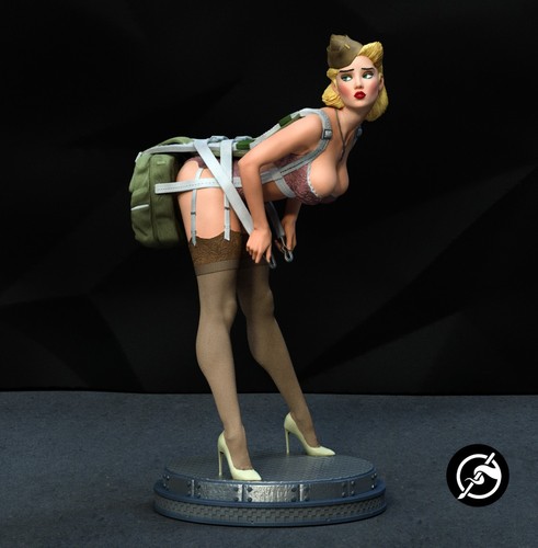 Paratrooper girl pin 10 - paratrooper, pin-up