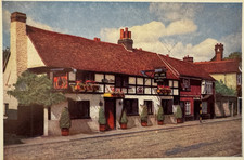 Bel & Dragon Hotel, Cookham Village, Bourne End Bucks, Colour Vintage Postcard