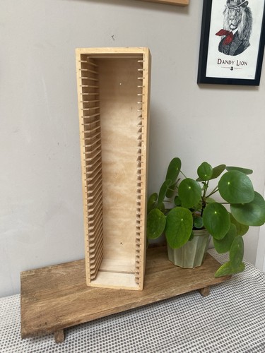 Ikea boalt wooden storage - cd,