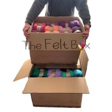 Carded Needle Felting Wool Bumper Bulk Workshop Starter TheFeltBox ® 105 Colours