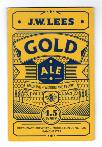 Lees gold ale pump - lees,