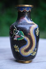Chinese Cloisonné Dragon Vase