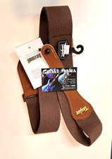 Taylor GS Mini acoustic guitar strap cotton leather brown guitarist gift 4012-20