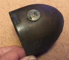 Vintage brass car lamp bowlRotax side lamp with Rotax badge