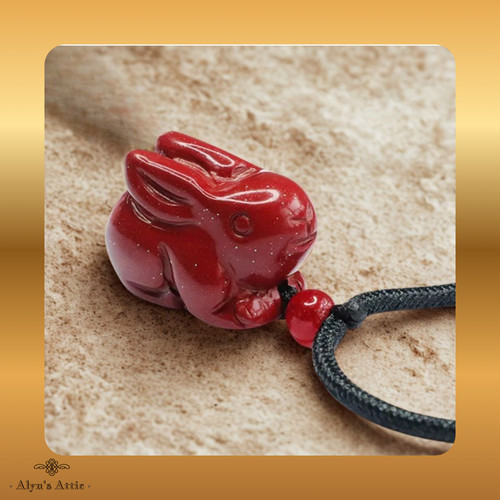 Natural cinnabar sand rabbit - natural,