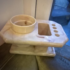 Vintage Beige Melamine plastic   Bathroom Toothbrush Holder MCM