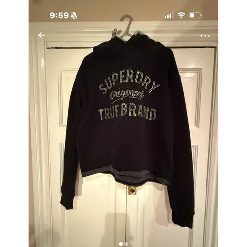 Superdry girls cropped - superdry, black