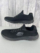 Skechers Summits Lite Weight Memory Foam Black Trainers Size UK 10 Model 52811