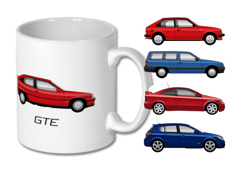 Mug vauxhall astra various - -,