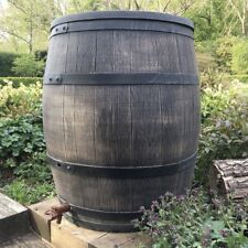 240 Litre Water Butt Barrel - Oak Effect - FREE UK P&P